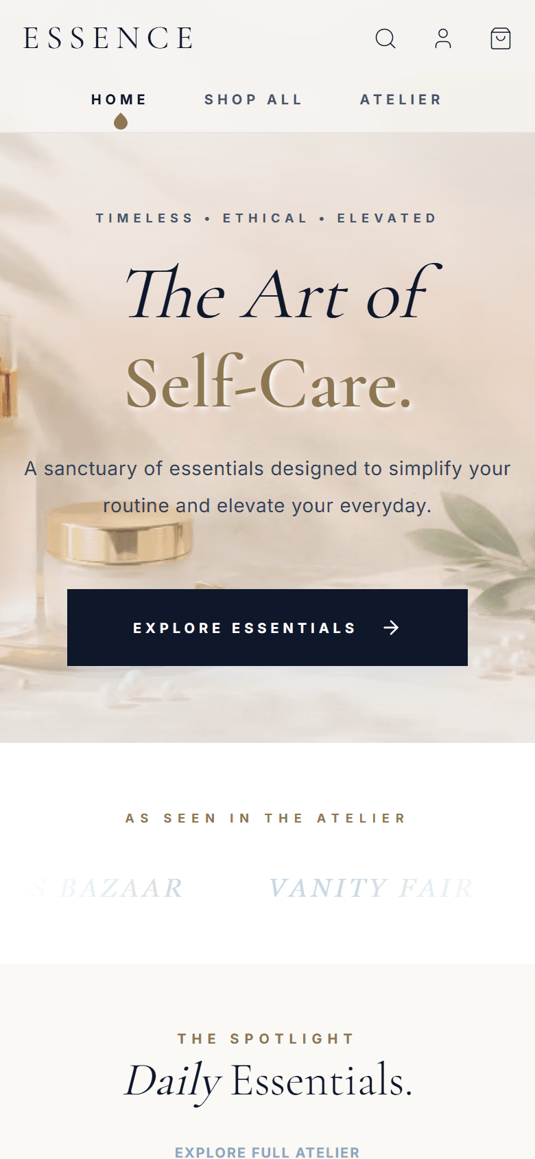 Women Essentials mobile screenshot